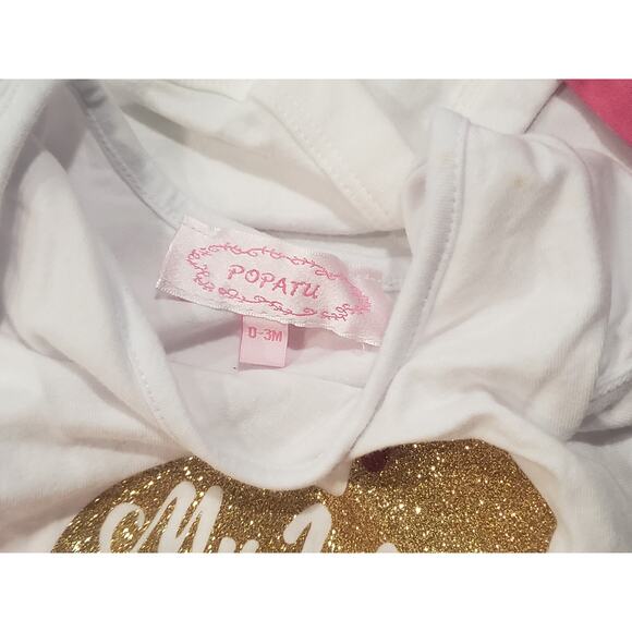 Gap Laura Ashley Gerber Popatu 0-3 Month Baby Onesie Clothes Bundle 1st Easter - Picture 2 of 5